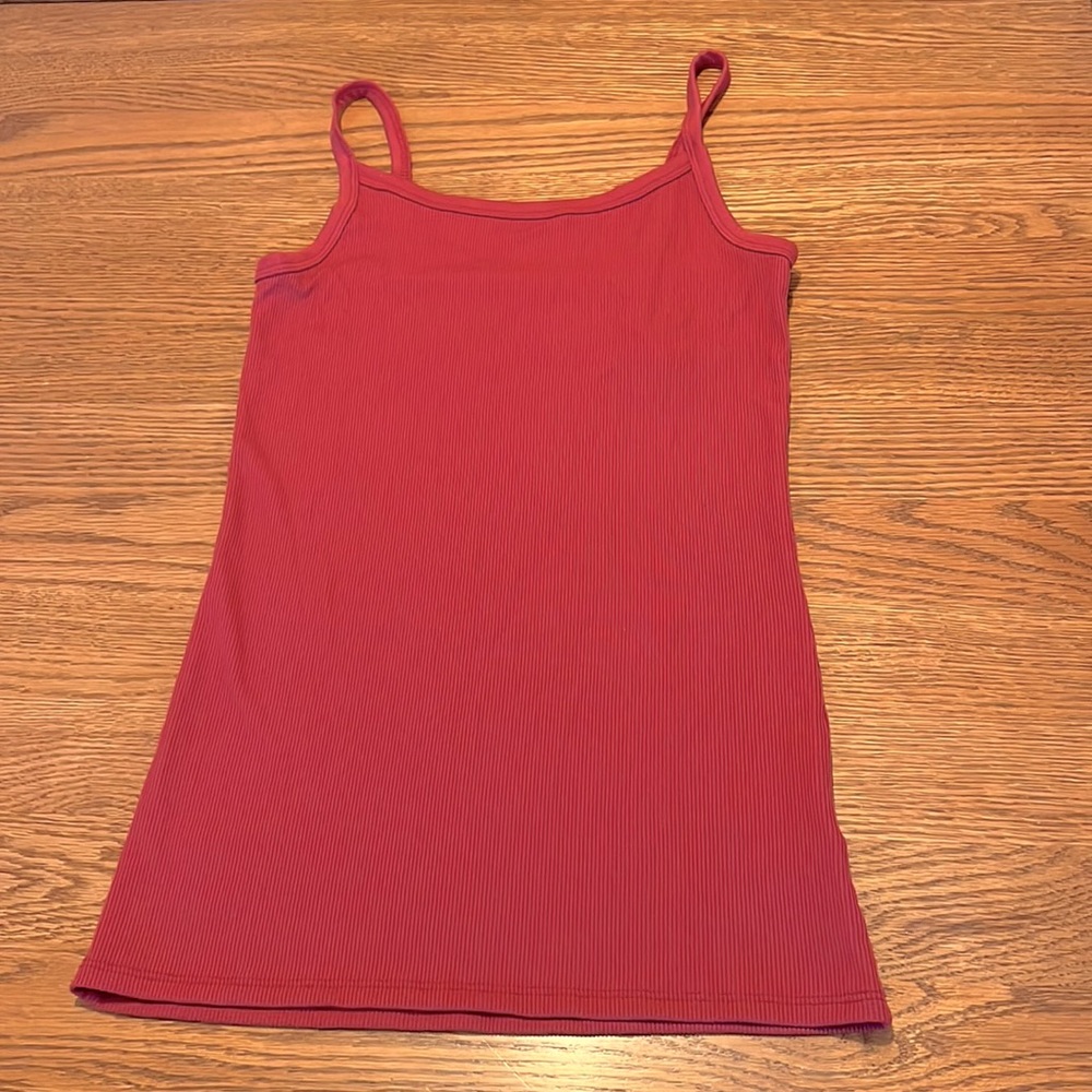 No Boundaries Maroon Ribbed Tank Top
